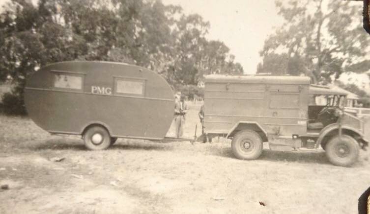 THE HISTORY OF COMMUNICATIONS: A Post Master General worker's vehicle in 1949. 
