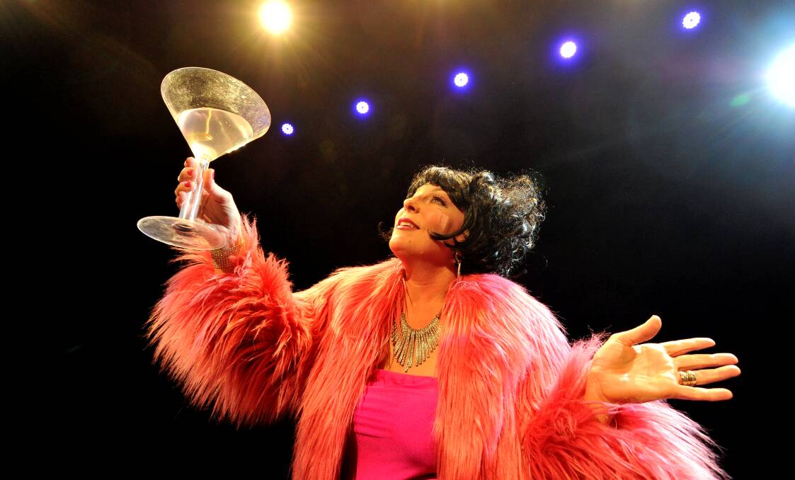 ON STAGE: Dame Farrar in Ballarat for the 2016 Cabaret Festival. Picture: Lachlan Bence 