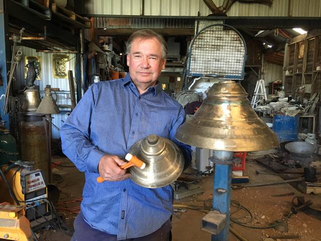 RING: Bell-maker Anton Hasell will be speaking in Hepburn Springs on Sunday. His visit is part of a series of talks for Art-full Conversations in Pubs and Hubs. “We can talk about how amazingly adventurous life can be," he said. 