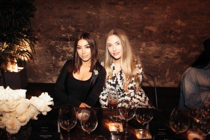Social Seen: Gemma Tsakona and Stephanie Bailey at an intimate dinner hosted by Marc Jacobs Beauty Global Artist Ambassador Hung Vanngo at Eastside Kitchen and Bar, on Thursday 18th, January 2018.