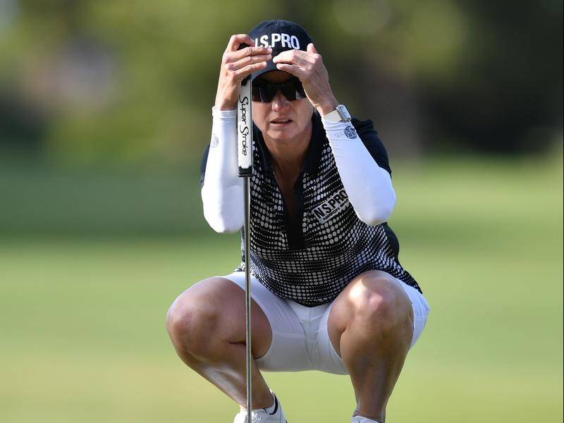 Karrie Webb has missed the cut after the second round of the women's Australian Open in Adelaide.