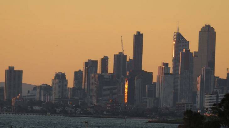 High-rise apartment blocks have transformed Melbourne's skyline.  Photo: Leigh Henningham