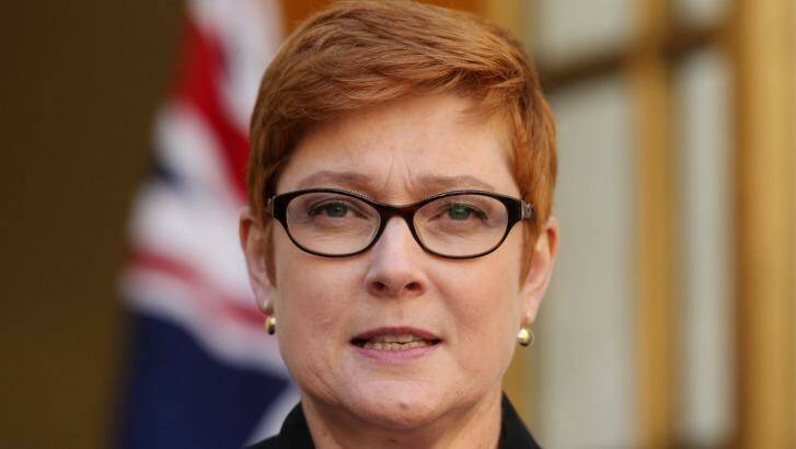 "The investigation into the incident is being finalised": Defence Minister Senator Marise Payne Photo: Andrew Meares