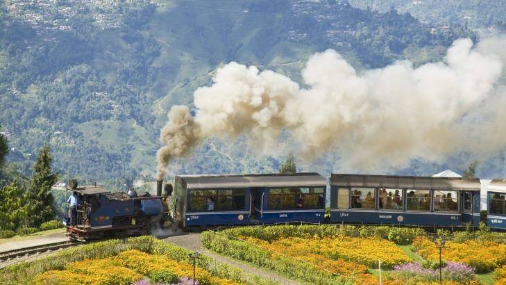 The Darjeeling Toy Train in India.