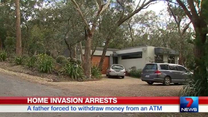 The scene of one of Thursday's home invasions. Photo: Courtesy Seven News