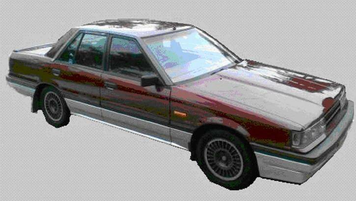 Police believe a Maroon Nissan Skyline sedan like this one, with the partial registration DSD, was involved in the murder of Emanuel Sapountzakis. 