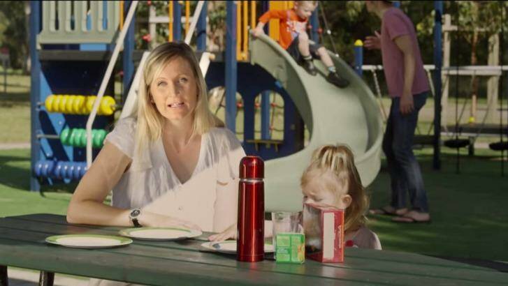 "We hear a lot about marriage equality, but what about equality for kids?" a woman says in the ad.
