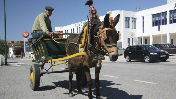 Horse and cart in downtown Aljezur.
 Photo: Louise Southerden