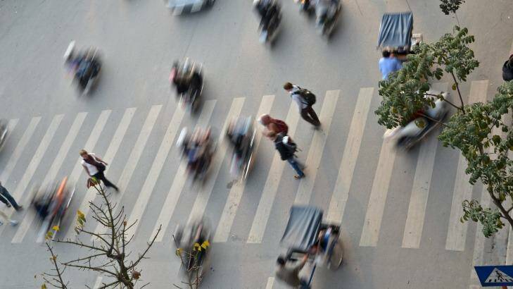 Cities in Vietnam have millions of bikes, consequently crossing the road is known to be a major challange, as no one stops for you on these crossings.  Photo: iStock