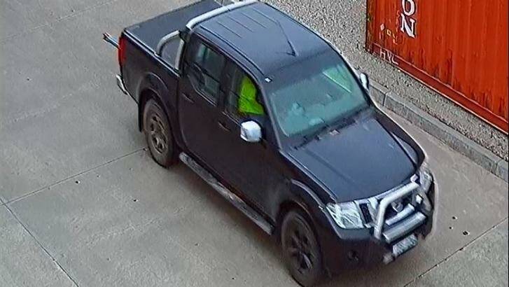 The car that police believe was used in the Lego robbery.  Photo: Supplied 