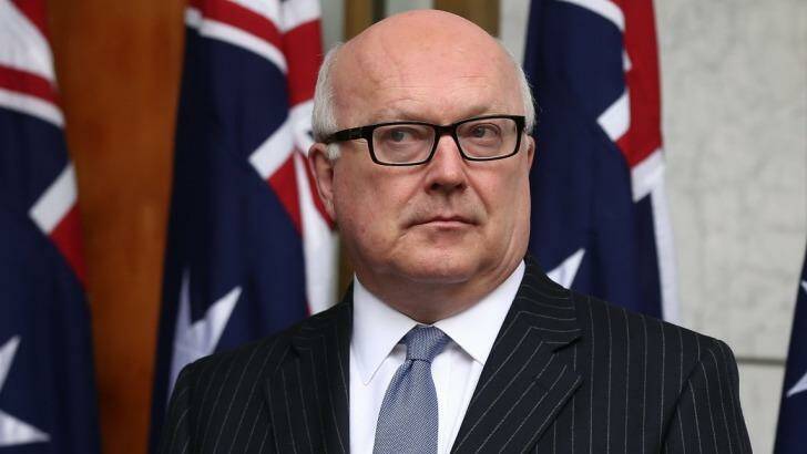 Attorney-General George Brandis' office is believed to be considering options for another regulation that involves raising and reducing different types of Family Court fees. Photo: Alex Ellinghausen
