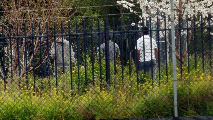 Detainees at the centre in Broadmeadows. (Digitally altered image) Photo: Joe Armao