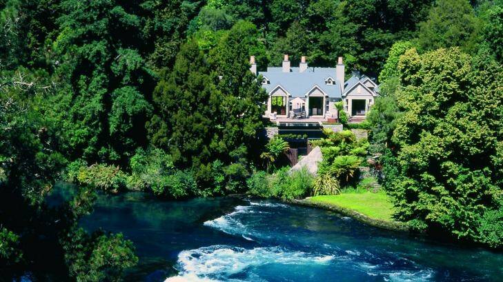 Huka Lodge sits on the banks  of the Waikato river.
 Photo: Huka Lodge.