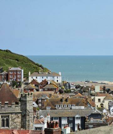 Historic town: Hastings on the south coast of England.