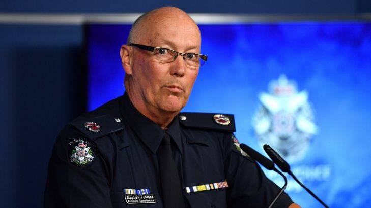 Assistant Commissioner Stephen Fontana's update on the Bourke Street investigation. 9th February 2017 Fairfax Media The Age news Picture by Joe Armao  
