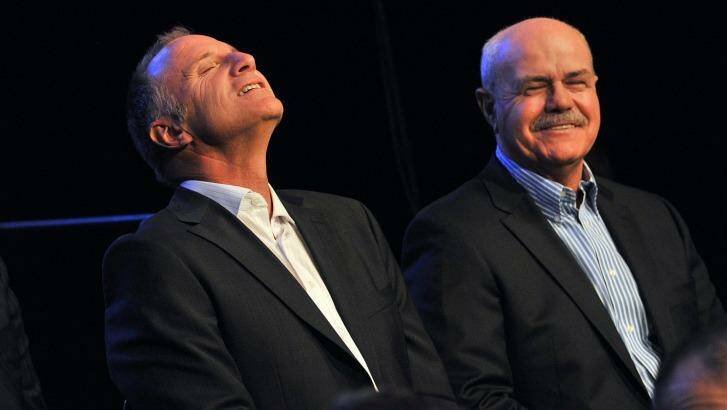 Leigh Matthews (right) says the AFL has cause for concern. Photo: Joe Armao