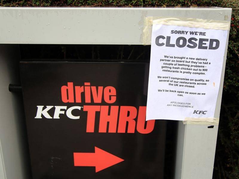 KFC has closed most of its 900 outlets across Britain and Ireland over a shortage of chicken.