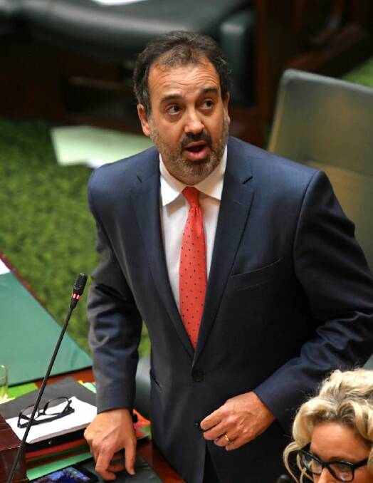 The Attorney General Martin Pakula at the debate on euthanasia. 17 October 2017. The Age News. Photo: Eddie Jim.