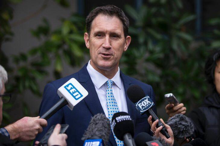 Cricket Australia CEO, James Sutherland addressing media, in relation to the MOU with the Australian Cricketers?????? Association, Jolimont, Melbourne.  July 27th 2017. Photo: Daniel Pockett