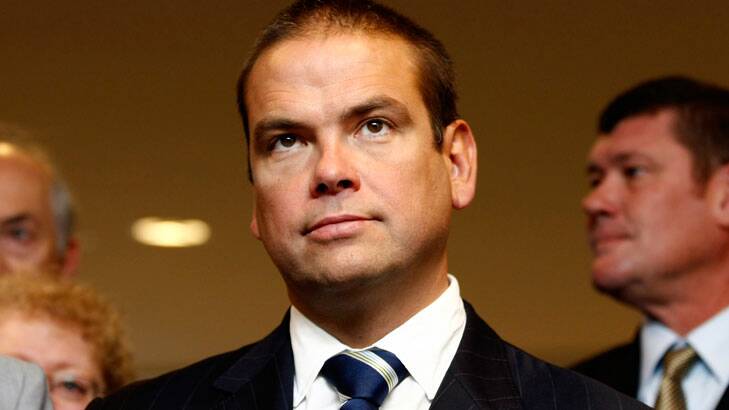Lachlan Murdoch, centre, has been appointed non-executive co-chairman of News Corp and 21st Century Fox. Photo: Rob Homer