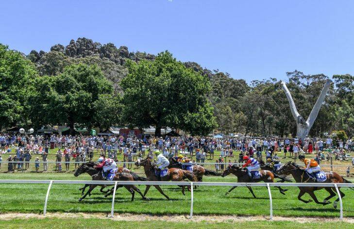 The Age, News, 01/012018, photo bt Justin McManus. New Years Day races at Hanging Rock.