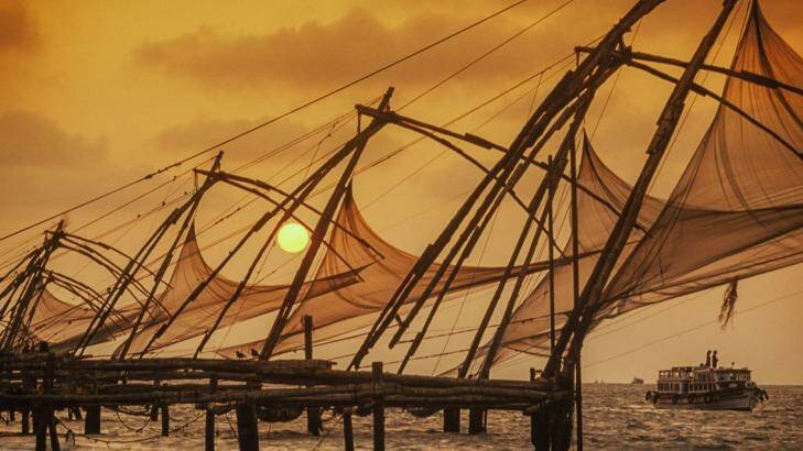 The Chinese fishing nets in Kerala are a tourism icon.