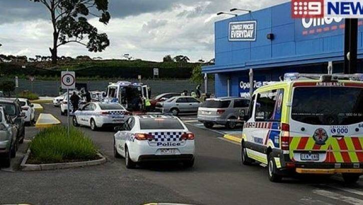 The Campbellfield shopping centre scene after Kadir Ors was shot there.
 Photo: Channel Nine