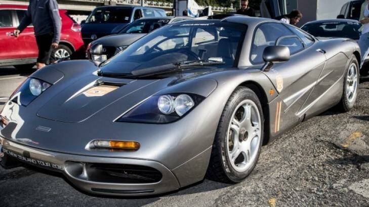 The rare McLaren F1 in Wellington a few days before it crashed off the road near Queenstown. Photo: Maarten Holl