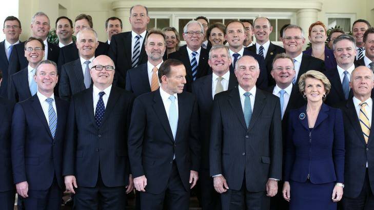 Foreign Minister Julie Bishop is the only woman in the Abbott cabinet. Photo: Andrew Meares