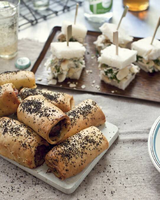 Kate Gibbs' pork, parsley and poppy seed rolls <a href="http://www.goodfood.com.au/good-food/cook/recipe/pork-parsley-and-poppy-seed-rolls-20120528-29tyl.html"><b>(recipe here).</b></a> Photo: Katie Quinn Davies