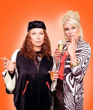 Jennifer Saunders and Joanna Lumley in Absolutely Fabulous.