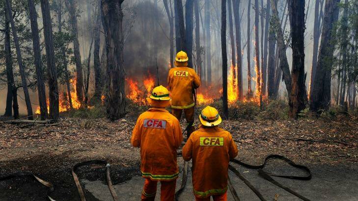 Firefighters are getting ready as temperatures in northern Victoria will still swelter, hovering around 40 degrees. Photo: Craig Abraham