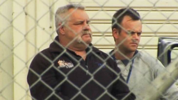 Busted: Police arrest Hells Angels boss Peter 'Skitzo' Hewat. Photo: Channel 7 News