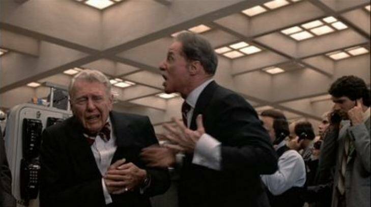 When deals go bad: Randolph and Mortimer Duke on the receiving end of karma in Trading Places.