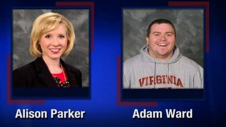 WDBJ7 released this photo of Alison Parker and Adam Ward with the words "We love you, Alison and Adam." Photo: WDBJ-TV
