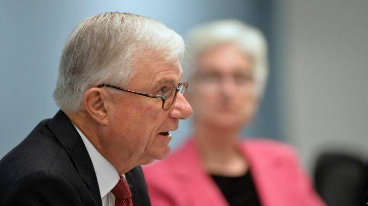 (SUPPLIED IMAGE) Justice Peter McClellan AM , Chair of the Royal Commission into Institutional Responses to Child Sexual Abuse addresses the public hearing into the nature,cause and impact of sexual abuse (Case Study 57) in Sydney, Monday, 27 March, 2017.
Today marks the final public hearing case study which began in September 2013.
Photograph by Jeremy Piper/ Supplied
 Please note that this will be the final Public Hearing from the Royal Commission.
(SUPPLIED IMAGE) Justice Peter McClellan AM , Chair of the Royal Commission into Institutional Responses to Child Sexual Abuse addresses the public hearing into the nature,cause and impact of sexual abuse (Case Study 57) in Sydney, Monday, 27 March, 2017. Today marks the final public hearing case study which first began in Sydney, September 2013.Photograph by Jeremy Piper/ Supplied