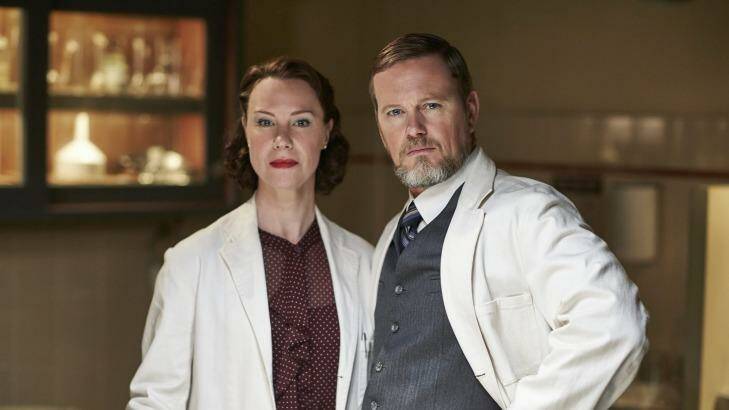 Dr Alice Harvey (Belinda McClory), Dr Lucien Blake (Craig McLachlan) in The Doctor Blake Mysteries. Photo: ABC