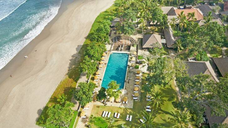 Perfect: The view of Oberoi Bali from the top.