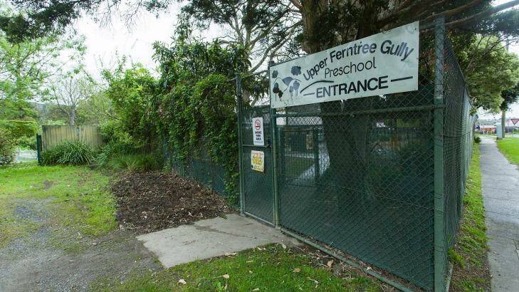 A man's body was found at the back of a preschool in Upper Ferntree Gully on September 17. Photo: Paul Jeffers