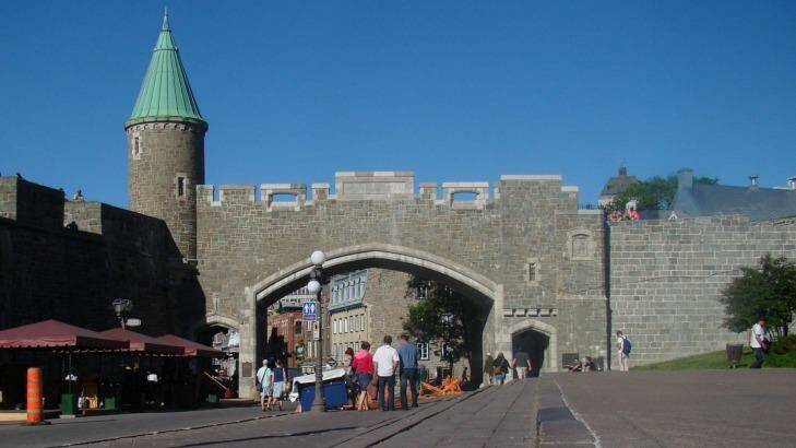 One of Quebec City's four gates. Photo: Caroline Gladstone