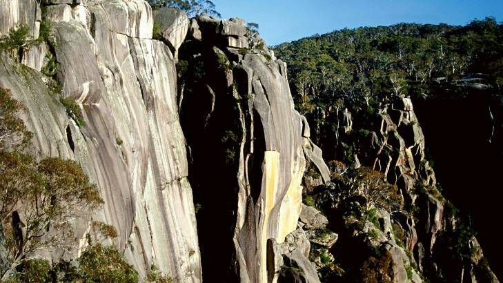 The gaping chasm of The Gorge, Mt Buffalo
 Photo: Andrew Bain