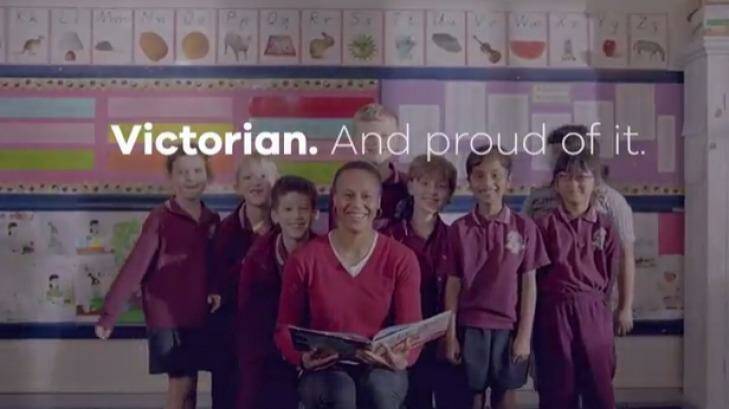 An ad from the Andrews government's new anti-racism campaign. Photo: Supplied