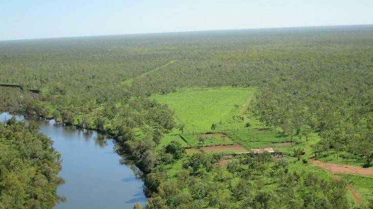 The 705,000-hectare Wollogorang and Wentworth cattle station on the shores of the Gulf of Carpentaria.