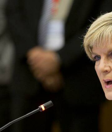 Minister of Foreign Affairs Julie Bishop. Photo: Supplied
