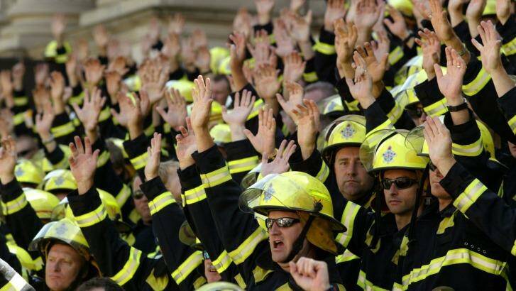 Firefighters will increase administrative bans as part of industrial action. Photo: Jason South