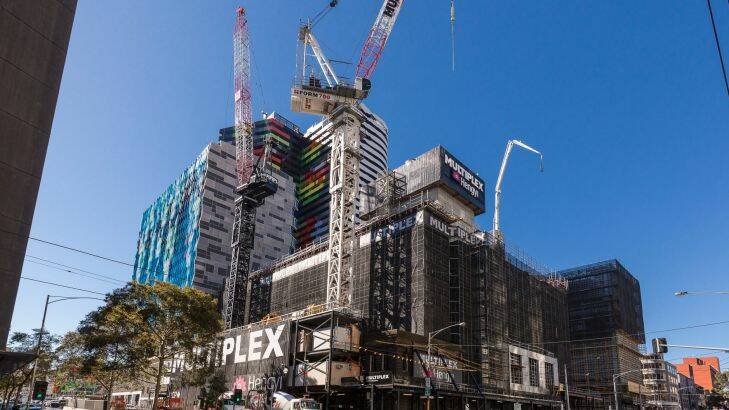 Building under cunstruction at Swanston Central, address 168 Victoria St, Carlton, Melbourne. August 14th 2017. Photo: Daniel Pockett