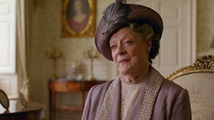 Dame Maggie Smith in Downton Abbey.