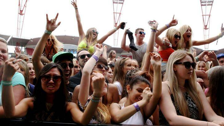 In the crowd: Revellers at the Big Day Out in January. Photo: Edwina Pickles