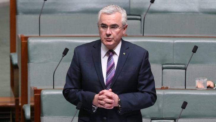 Independent MP Andrew Wilkie backs the government decision, saying Mr Andrews and other conservatives "haven't met a war they have't liked".  Photo: Andrew Meares