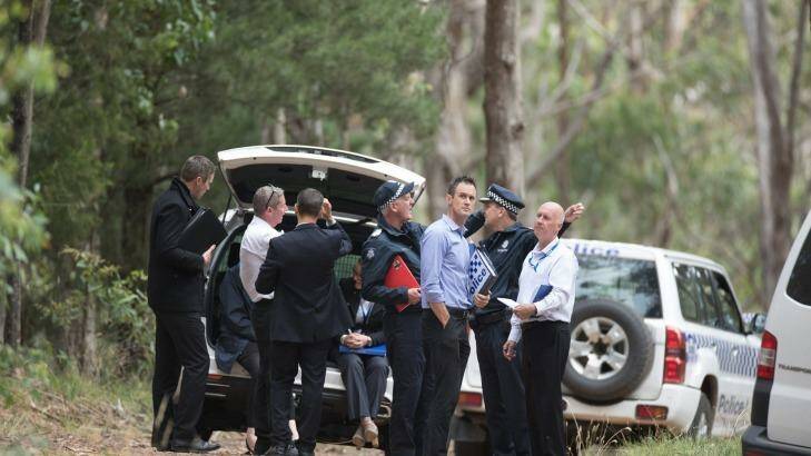 Police investigate the discovery of a body in  Macedon Regional Park.   Photo: Simon Schluter